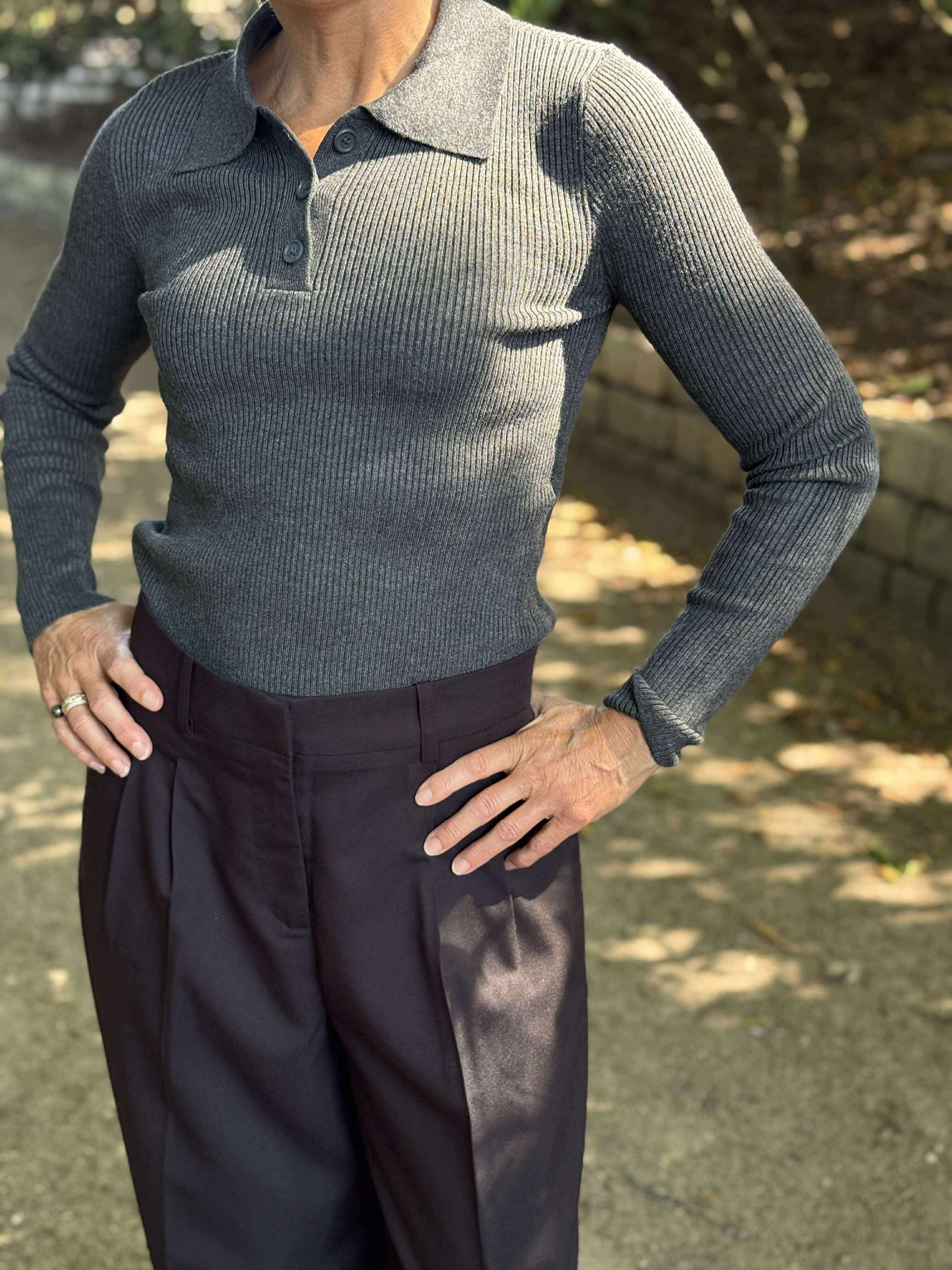 VMSILJERIB Pullover - Dark Grey Melange